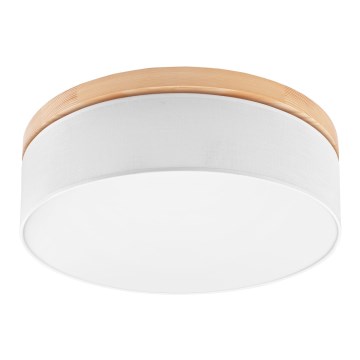 Brilagi - LED Kattovalo BELLADONNA 3xE27/15W/230V valkoinen/mänty