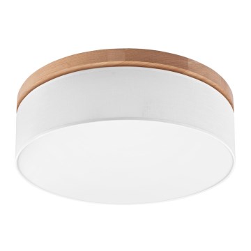 Brilagi - LED Kattovalo BELLADONNA 3xE27/15W/230V valkoinen/tammi