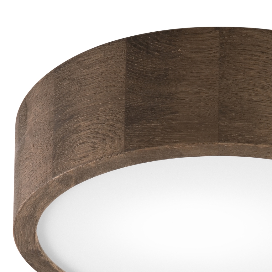 Brilagi - LED Kattovalo CARVALHO 1xE27/60W/230V tammi halkaisija 27 cm