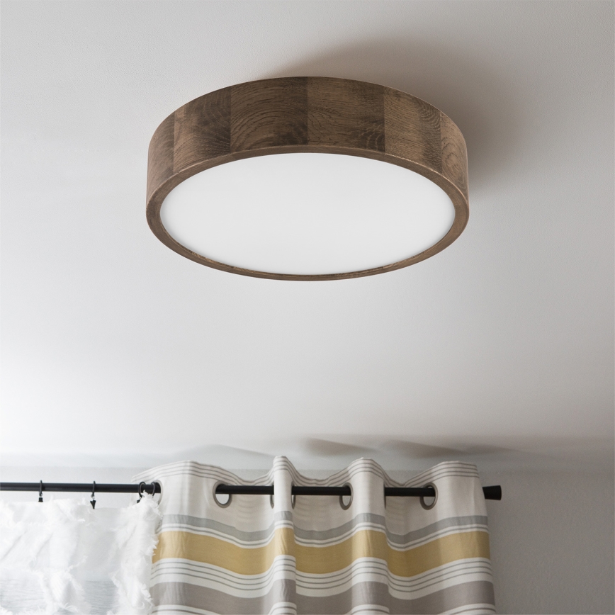 Brilagi - LED Kattovalo CARVALHO 2xE27/60W/230V tammi halkaisija 37 cm