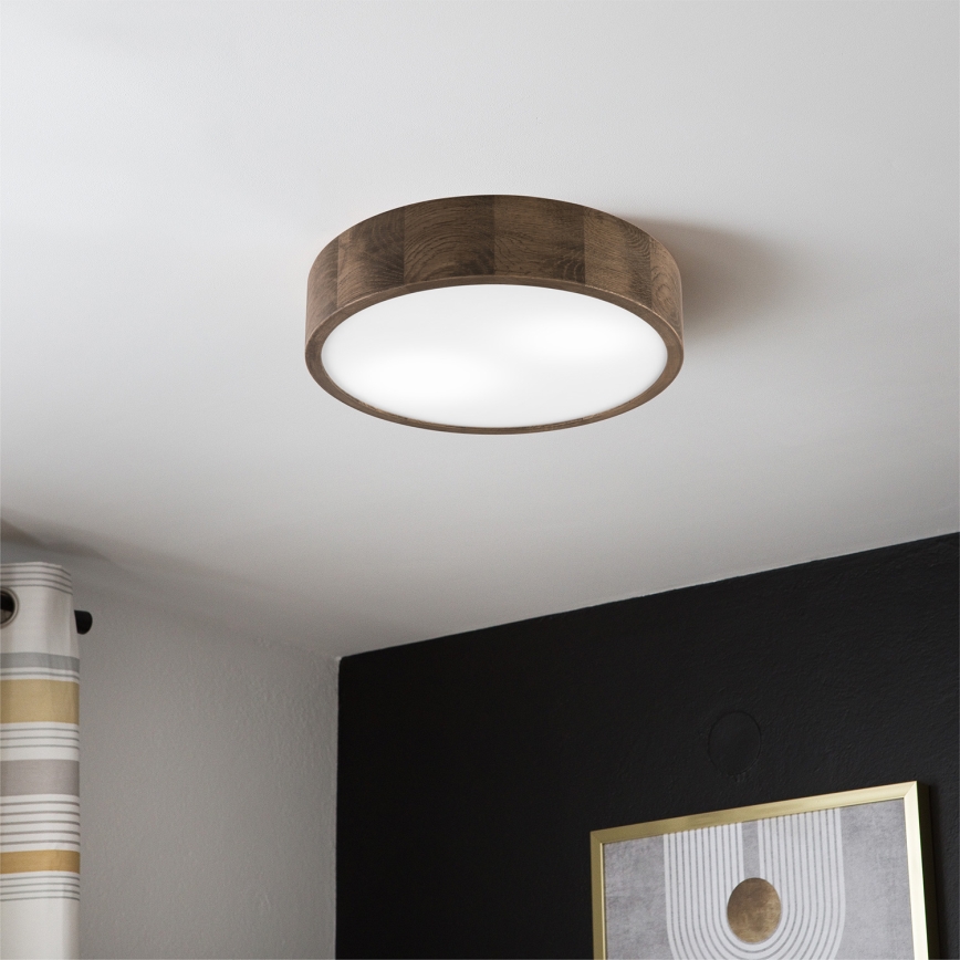 Brilagi - LED Kattovalo CARVALHO 2xE27/60W/230V tammi halkaisija 37 cm