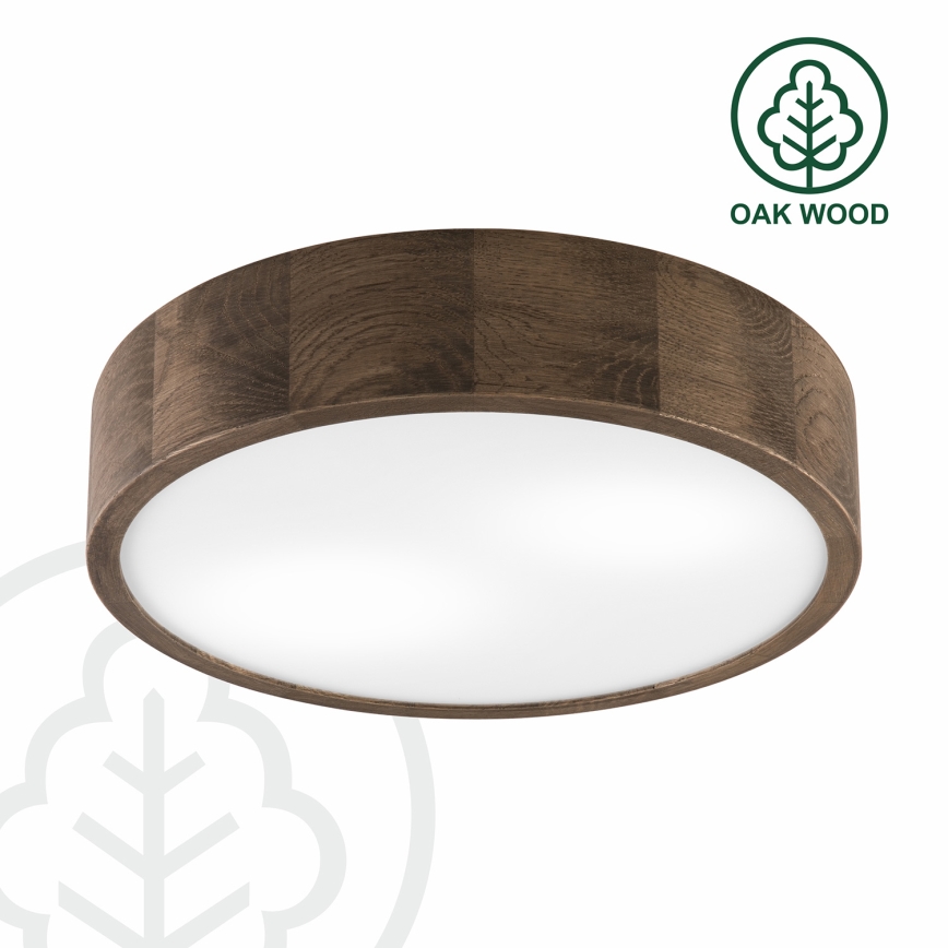 Brilagi - LED Kattovalo CARVALHO 2xE27/60W/230V tammi halkaisija 37 cm