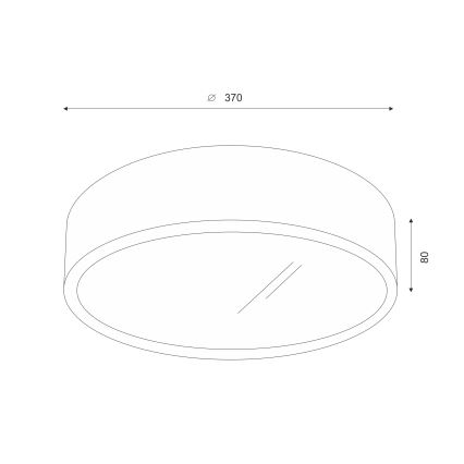 Brilagi - LED Kattovalo CARVALHO 2xE27/60W/230V tammi halkaisija 37 cm