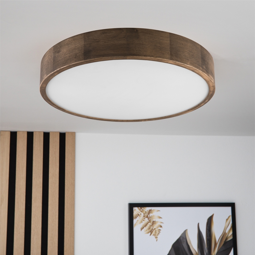 Brilagi - LED Kattovalo CARVALHO 3xE27/60W/230V tammi halkaisija 47 cm