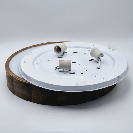 Brilagi - LED Kattovalo CARVALHO 3xE27/60W/230V tammi halkaisija 47 cm