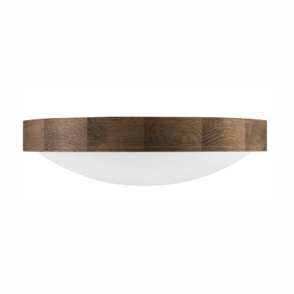 Brilagi - LED Kattovalo CARVALHO SLIM 2xE27/60W/230V tammi halkaisija 37 cm
