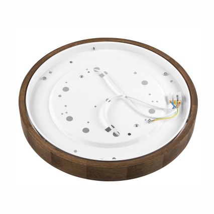 Brilagi - LED Kattovalo CARVALHO SLIM 2xE27/60W/230V tammi halkaisija 37 cm
