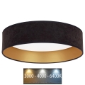 Brilagi - LED-kattovalo VELVET LED/24W/230V halk 40 cm 3000/4000/6400K musta/kulta