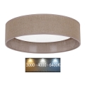Brilagi - LED Kattovalo VELVET LED/24W/230V halk.40 cm 3000/4000/6400K ruskea