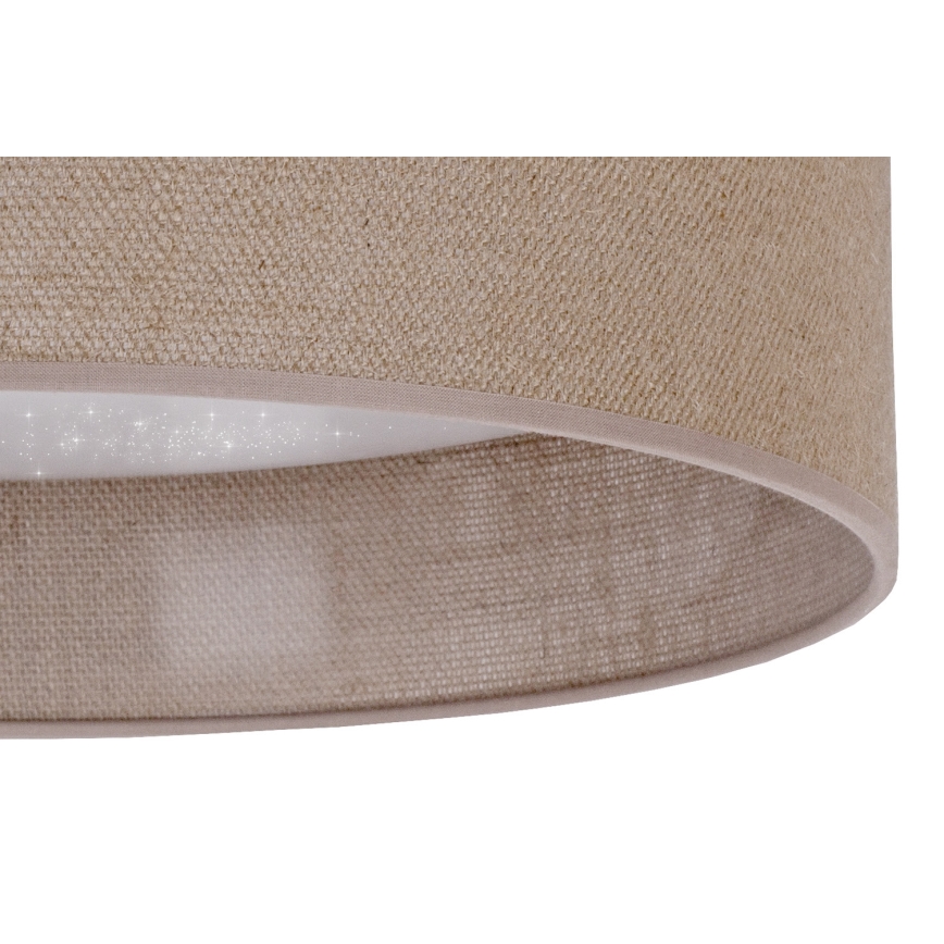 Brilagi - LED Kattovalo VELVET STAR LED/24W/230V d. 40 cm 3000K/4000K/6400K ruskea