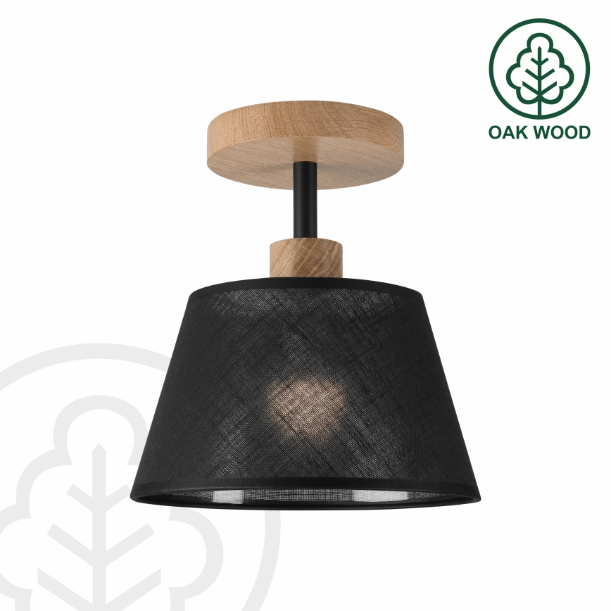 Brilagi - LED  Kiinteä kattokruunu ANTHONY 1xE14/60W/230V tammi/musta