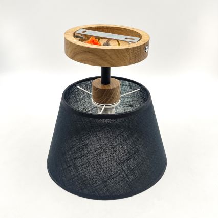 Brilagi - LED  Kiinteä kattokruunu ANTHONY 1xE14/60W/230V tammi/musta