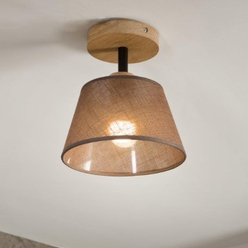 Brilagi - LED  Kiinteä kattokruunu ANTHONY 1xE14/60W/230V tammi/ruskea