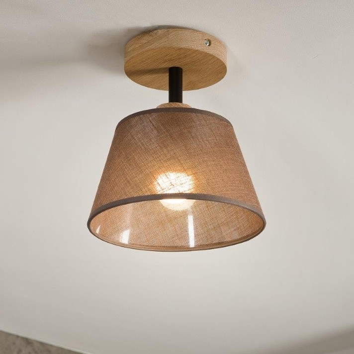 Brilagi - LED  Kiinteä kattokruunu ANTHONY 1xE14/60W/230V tammi/ruskea