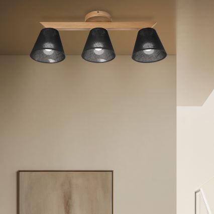 Brilagi - LED  Kiinteä kattokruunu ANTHONY 3xE14/40W/230V tammi/musta