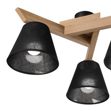 Brilagi - LED  Kiinteä kattokruunu ANTHONY 3xE14/40W/230V tammi/musta