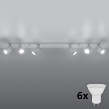 Brilagi -  LED-kohdevalaisin ASMUS 6xGU10/7W/230V valkoinen