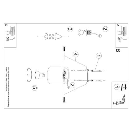 Brilagi -  LED-kohdevalaisin FRIDA 1xGU10/7W/230V