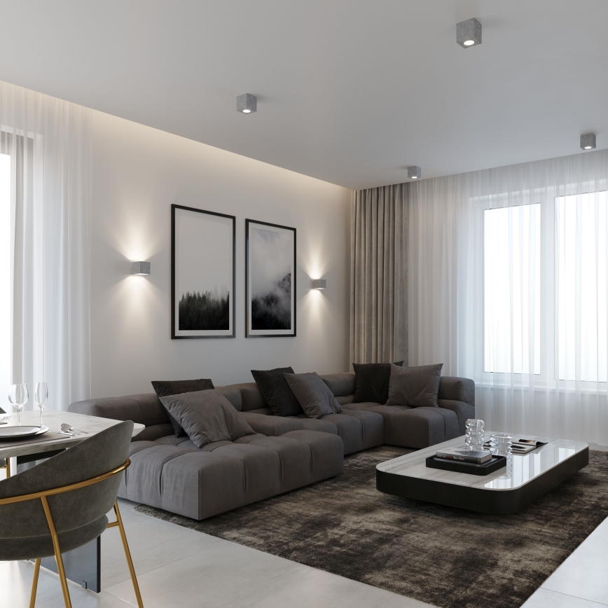Brilagi -  LED-kohdevalaisin MURO 1xGU10/7W/230V betoni
