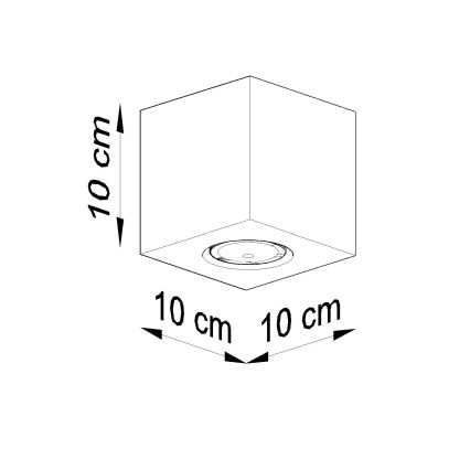Brilagi -  LED-kohdevalaisin MURO 1xGU10/7W/230V betoni