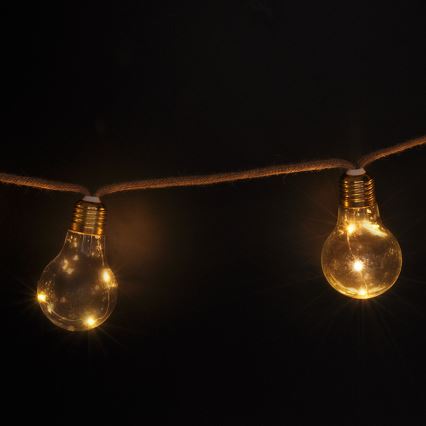 Brilagi - LED Koristeketju 10xLED/3xAA 1,8m lämmin valkoinen