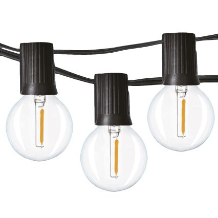 Brilagi - LED koristeketju ulkokäyttöön SEPPELE 25xE12 20m IP44 kylmänvalkoinen
