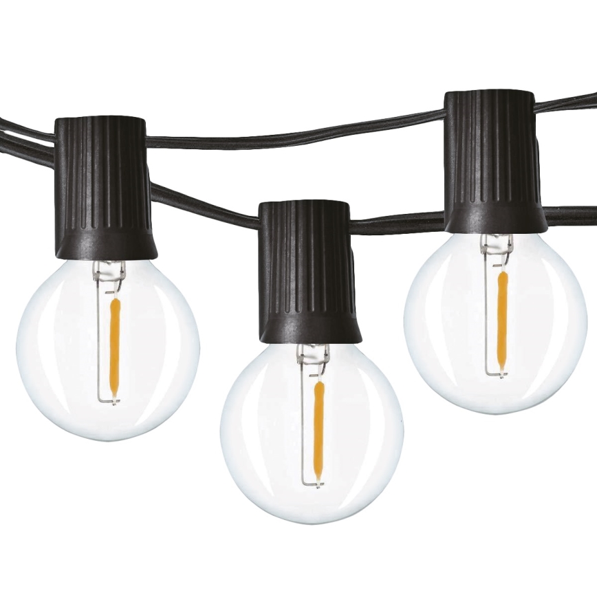Brilagi - LED koristeketju ulkokäyttöön SEPPELE 25xE12 20m IP44 kylmänvalkoinen