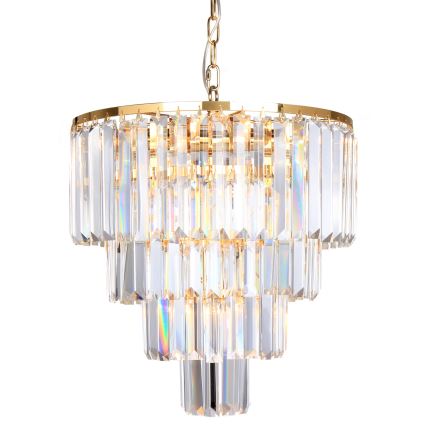 Brilagi - LED Kristalli-ketjukattokruunu MOZART 5xE14/40W/230V kulta