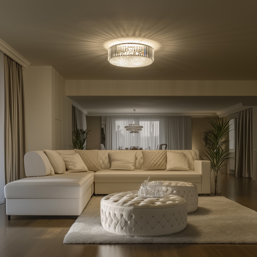 Brilagi - LED Kristallikattovalaisin GLAMOUR 5xG9/42W/230V