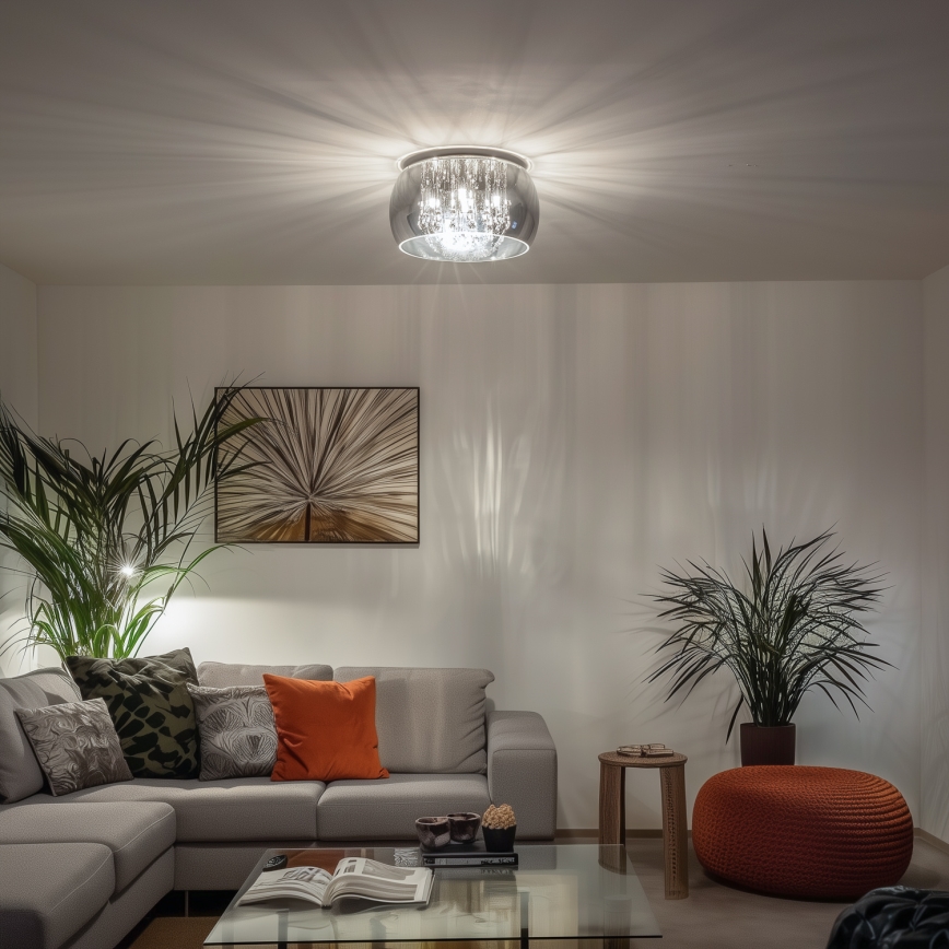 Brilagi - LED Kristallikattovalaisin JEWEL 5xG9/42W/230V