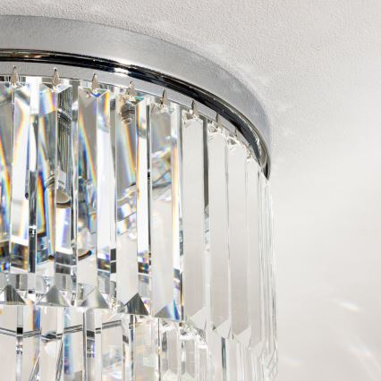 Brilagi - LED Kristallikattovalaisin MOZART 5xE14/40W/230V kiiltävä kromi