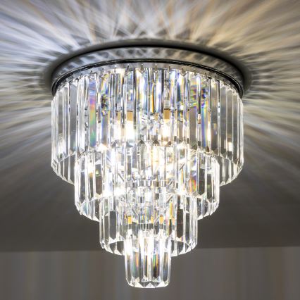 Brilagi - LED Kristallikattovalaisin MOZART 5xE14/40W/230V kiiltävä kromi