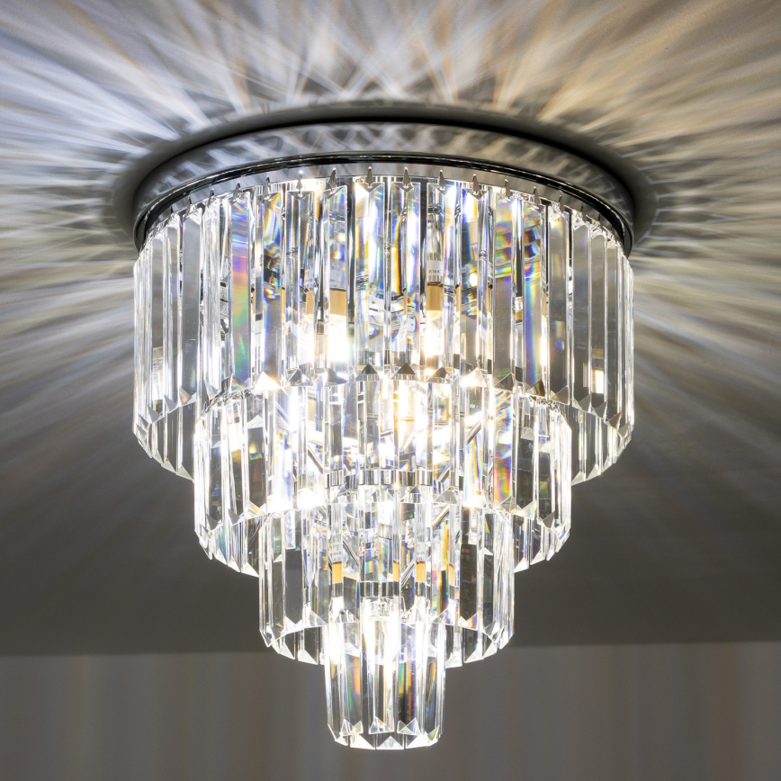 Brilagi - LED Kristallikattovalaisin MOZART 5xE14/40W/230V kiiltävä kromi
