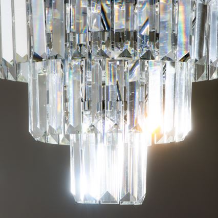 Brilagi - LED Kristallikattovalaisin MOZART 5xE14/40W/230V kiiltävä kromi