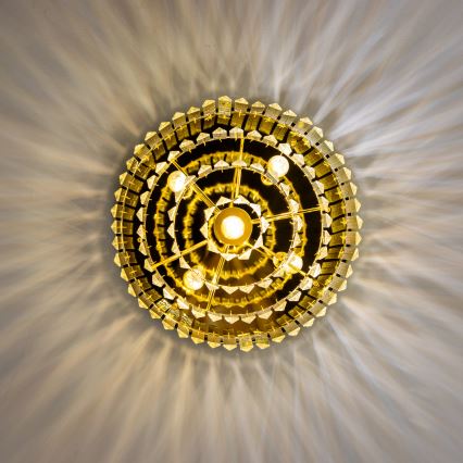Brilagi - LED Kristallikattovalaisin MOZART 5xE14/40W/230V kulta