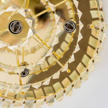 Brilagi - LED Kristallikattovalaisin MOZART 5xE14/40W/230V kulta