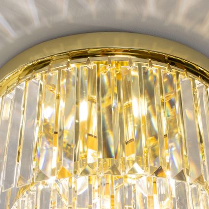 Brilagi - LED Kristallikattovalaisin MOZART 5xE14/40W/230V kulta