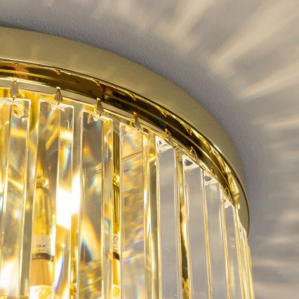 Brilagi - LED Kristallikattovalaisin MOZART 5xE14/40W/230V kulta