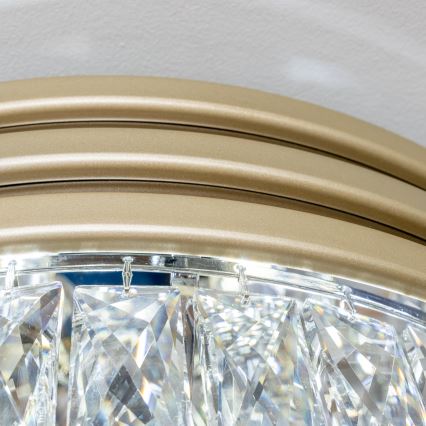 Brilagi - LED Kristallikattovalaisin VELURE 5xE14/40W/230V kulta