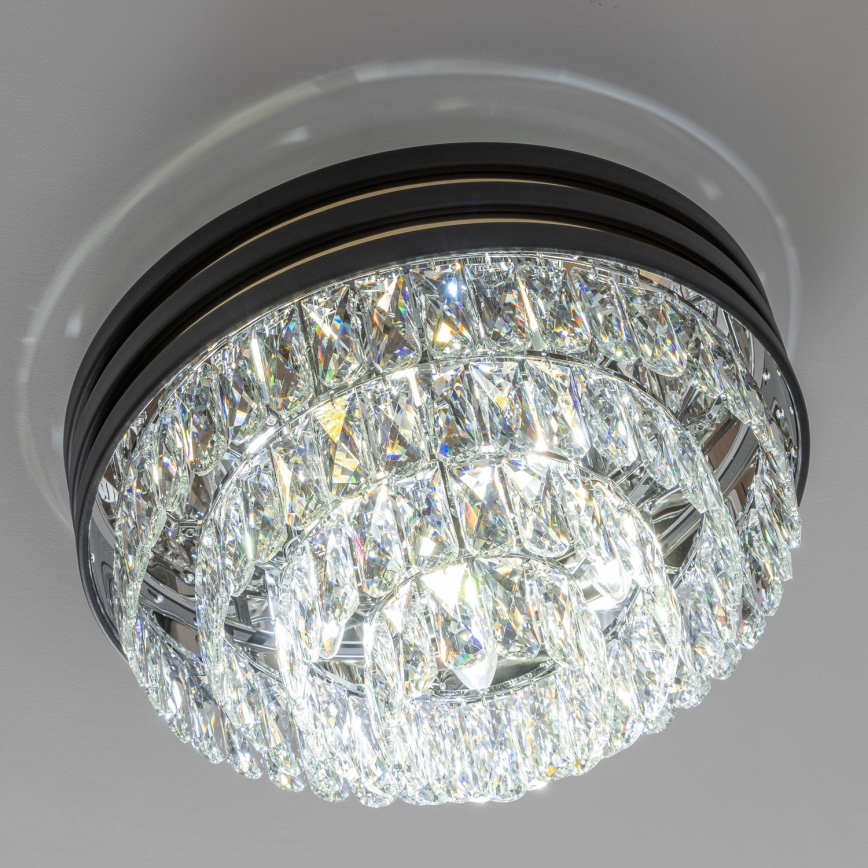 Brilagi - LED Kristallikattovalaisin VELURE 5xE14/40W/230V musta
