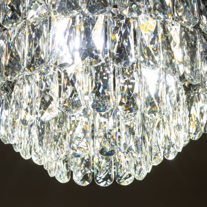 Brilagi - LED Kristallikattovalaisin VELURE 5xE14/40W/230V musta