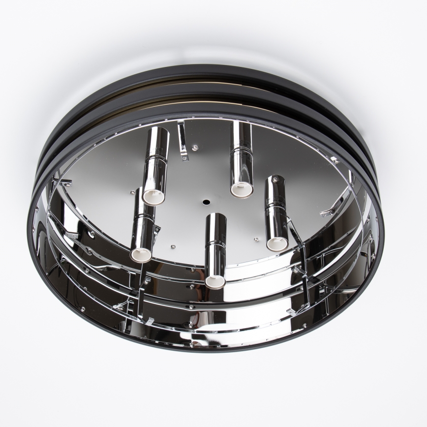 Brilagi - LED Kristallikattovalaisin VELURE 5xE14/40W/230V musta