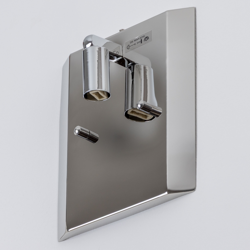 Brilagi - LED Kristalliseinävalaisin GLAMOUR 1xG9/42W/230V
