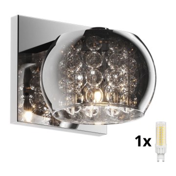 Brilagi - LED Kristalliseinävalaisin JEWEL 1xG9/42W/230V