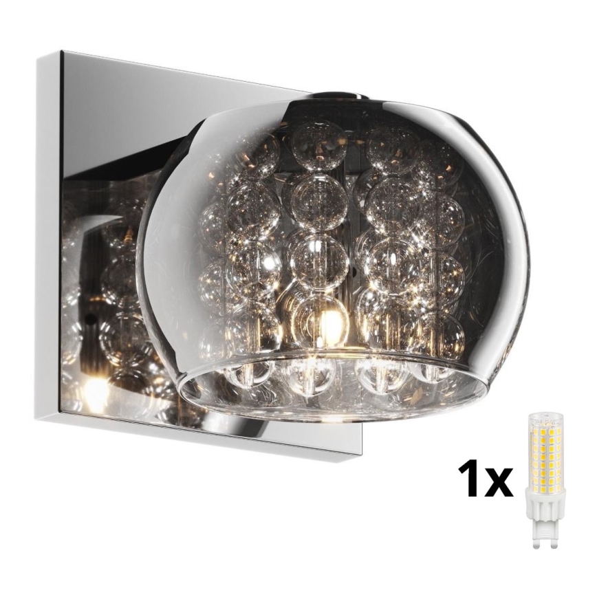 Brilagi - LED Kristalliseinävalaisin JEWEL 1xG9/42W/230V