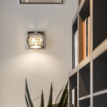 Brilagi - LED Kristalliseinävalaisin JEWEL 1xG9/42W/230V