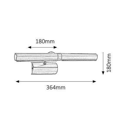 Brilagi - LED-kuvavalo DANAE 2xE14/4W/230V 3000K mattakromi