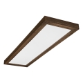 Brilagi - LED Kylpyhuoneen kattovalaisin WOODY FRAME LED/50W/230V 120x30 cm IP44 pähkinä