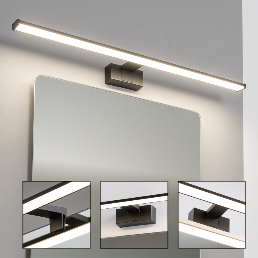 Brilagi - LED-kylpyhuoneen peilivalaisin 3-in-1 VESTRA LED/15W/230V 80 cm IP44 musta