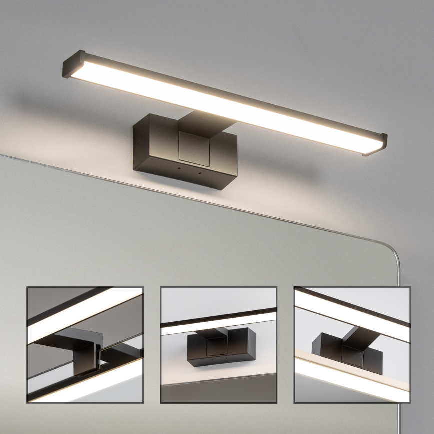 Brilagi - LED-kylpyhuoneen peilivalaisin 3-in-1 VESTRA LED/8W/230V 40 cm IP44 musta